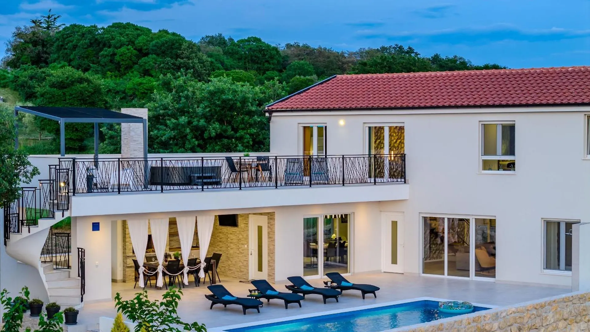 Villa Sunset Grusi Zadarvillas location